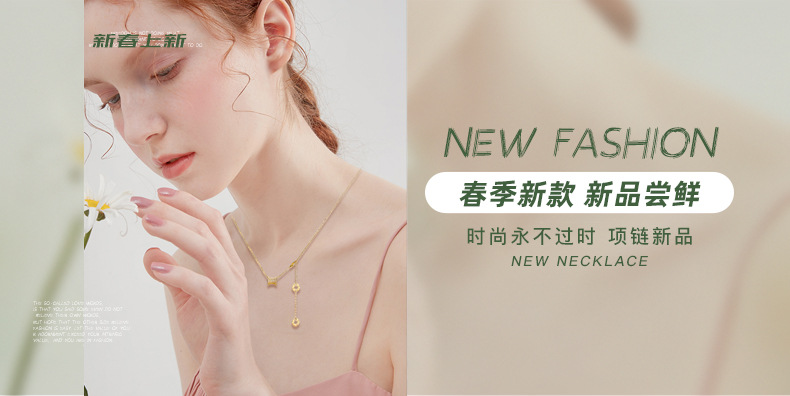 The all-body S925 silver natural pink chalcedony pendant necklace is a simple, oval, gentle and elegant pink collarbone chain gift for women pic 1