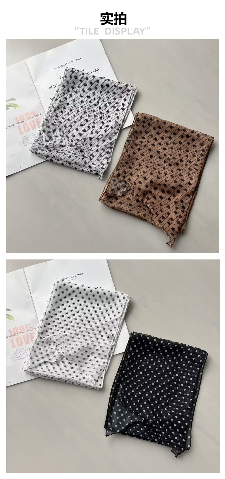 Retro Hong Kong-style leopard print silk scarf, a versatile scarf for women in spring and autumn, a stylish commuting scarf, a gift for mom, and a binding bag decoration pic 10