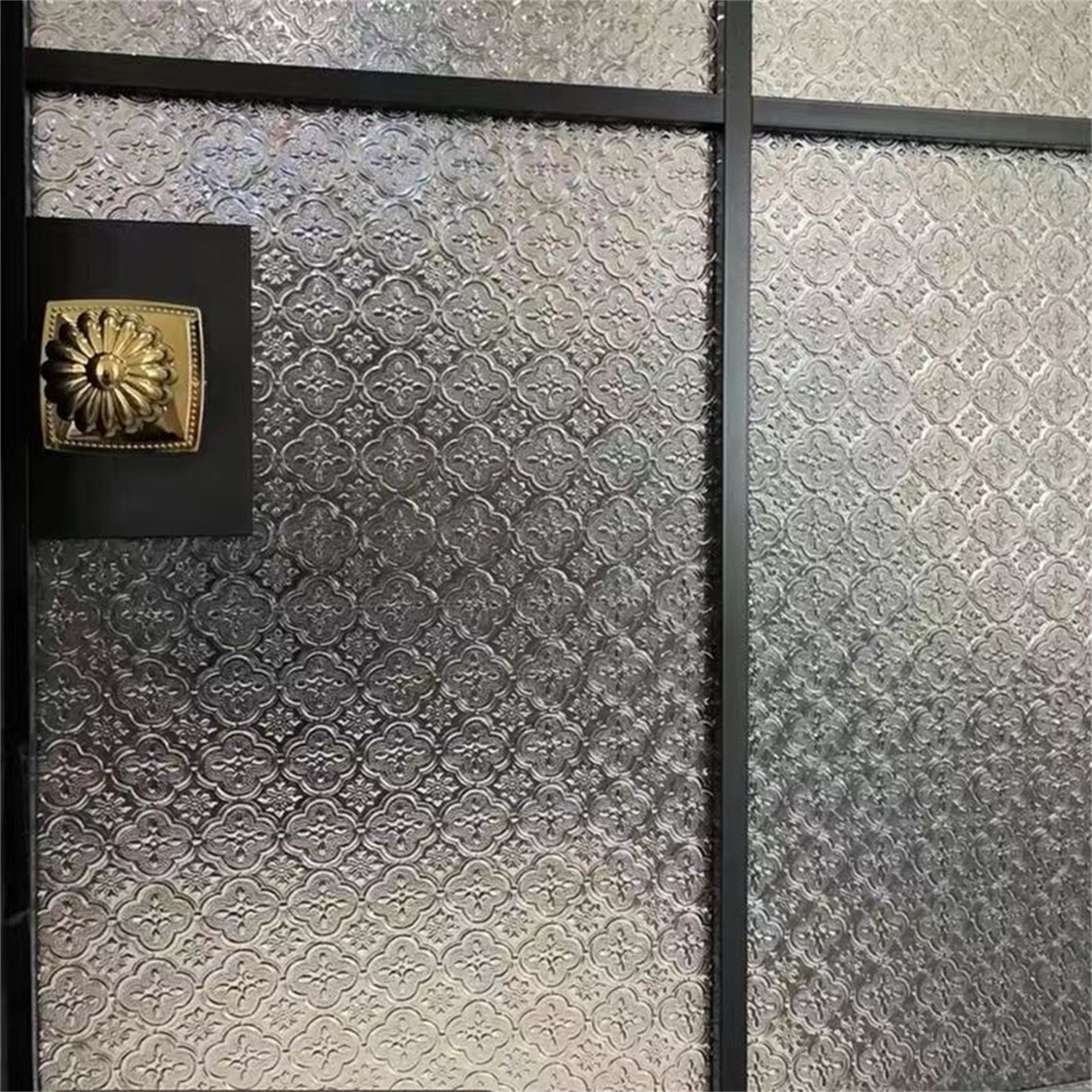 复古海棠花玻璃贴膜家用玻璃贴纸卧室阳台卫生间窗户隐私防窥膜详情1