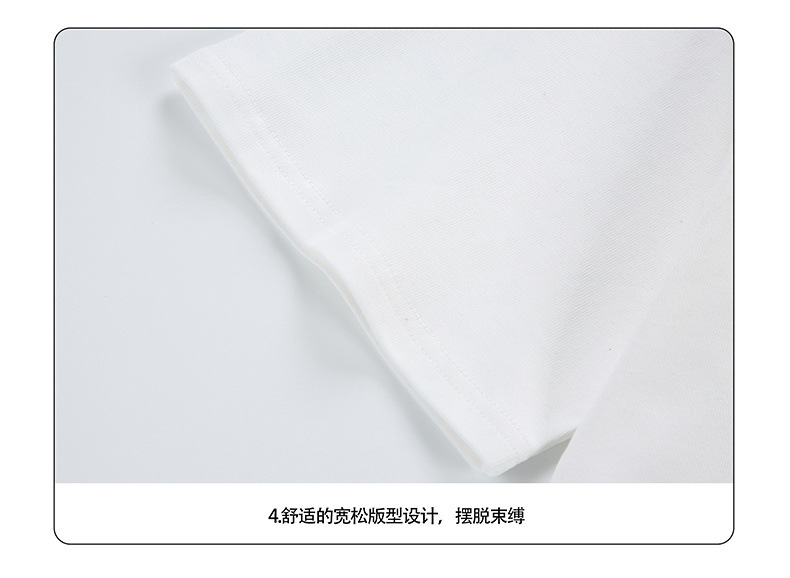 Heavy cotton short-sleeved T-shirt for men, Spring/Summer 2025, American letter print zipper design, loose and versatile base layer pic 30