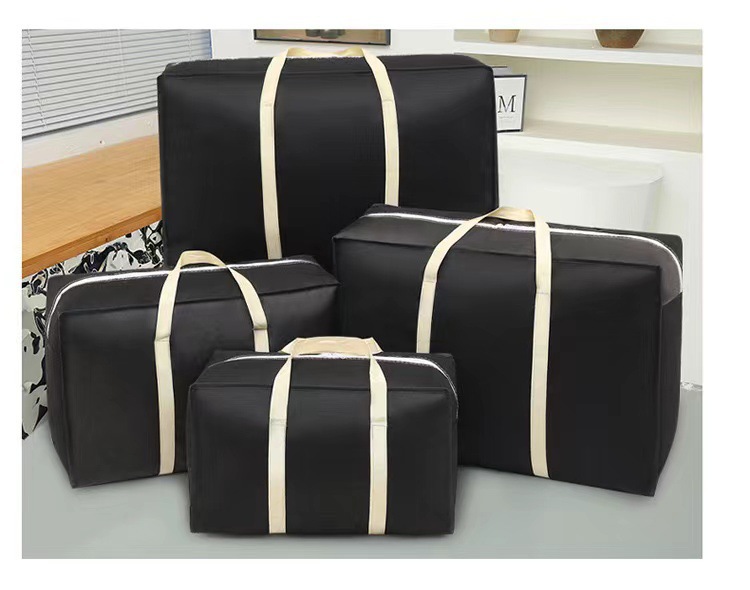 Wholesale of non-woven fabric moving bags, large-capacity waterproof and moisture-proof clothing and quilt packing bags, woven bags, luggage canvas bags pic 13