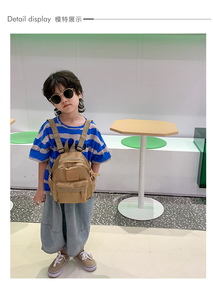 幼儿园小孩书包韩版可爱简约男女童轻便小背包户外出游儿童双肩包详情8