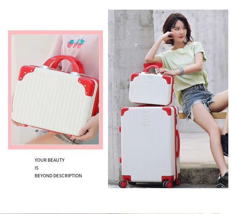 Student luggage, scratch-resistant and wear-resistant, female high school appearance level, combination case, male large capacity travel case, mother set, trolley case pic 8