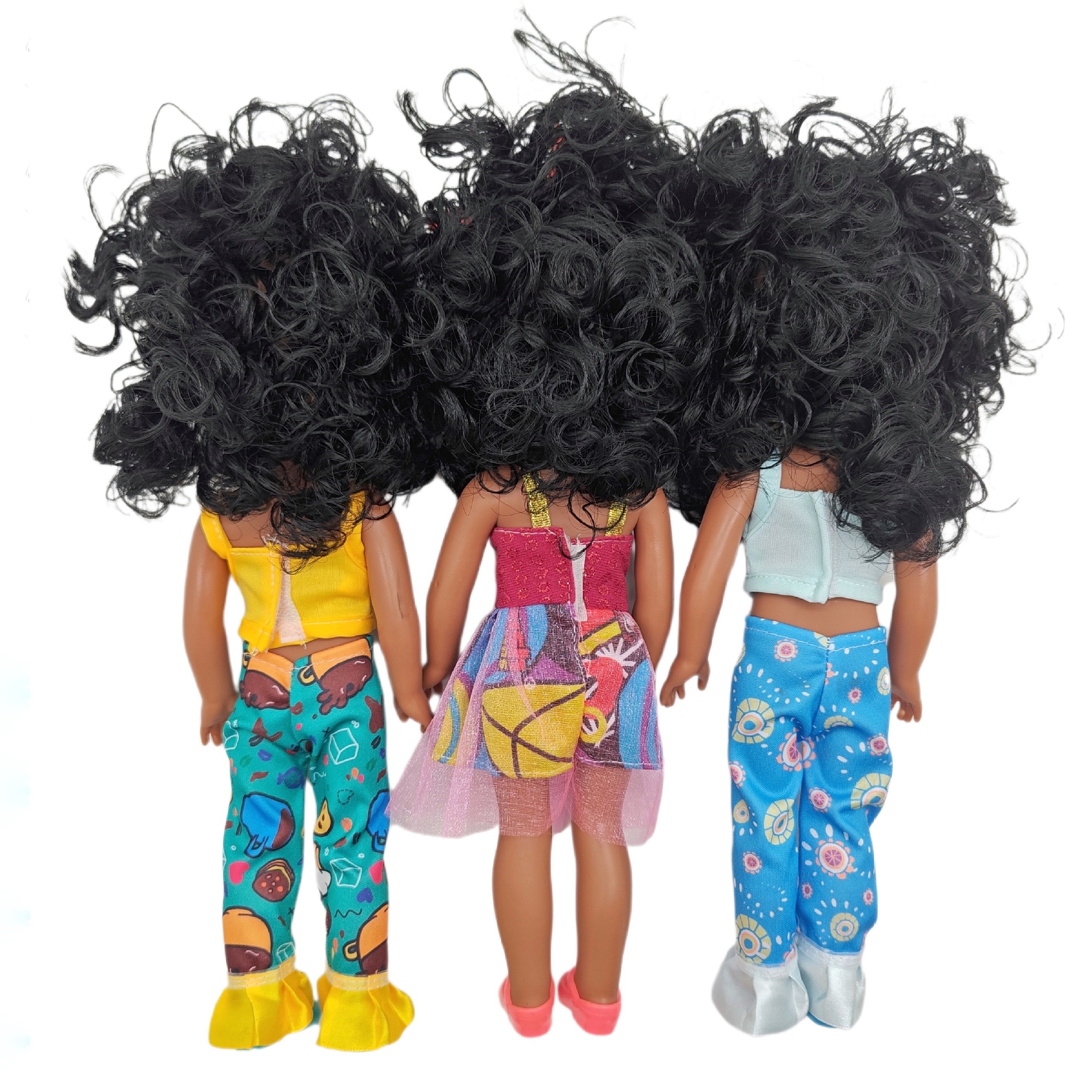 18-33CM Black doll, full-body vinyl rebirth doll, soft vinyl simulation baby, African doll, music doll pic 11