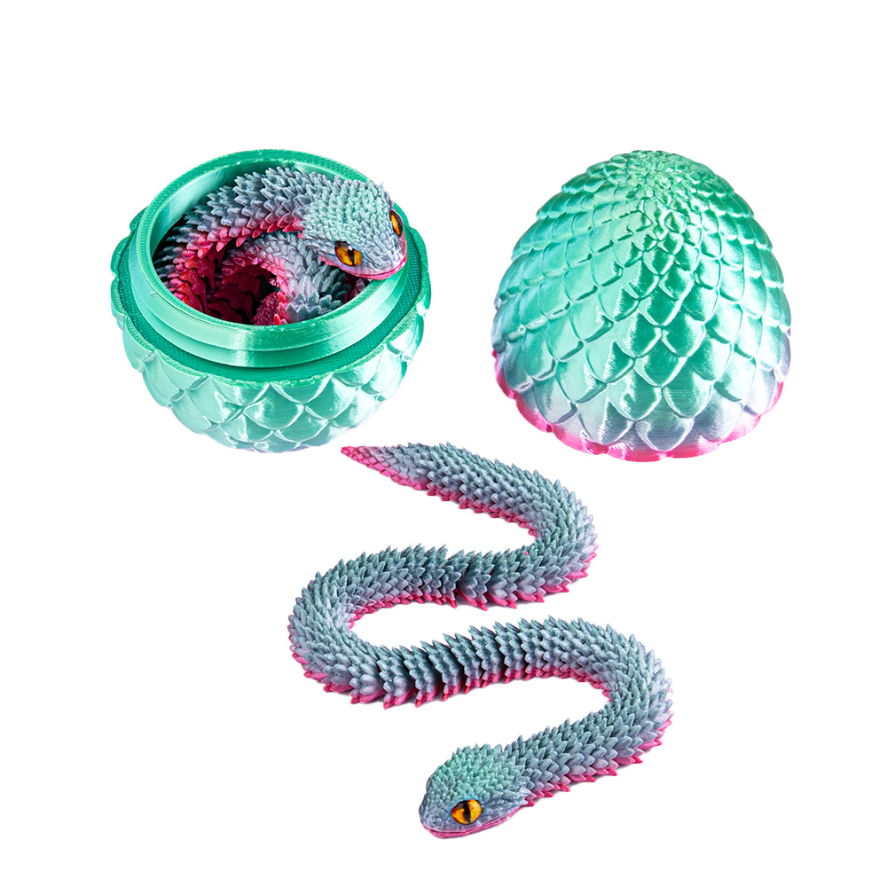 3d打印蛇蛋蝰蛇蛋龙蛋关节可活动摆件玩具模型详情10