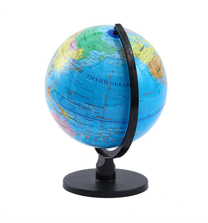 俄文政区地球仪学生学习专用教具高清25CM立体全塑地球仪模型批发详情15