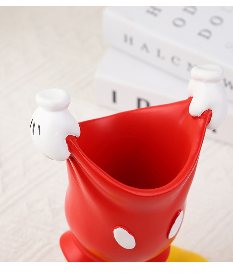 创意工艺品米奇笔筒 树脂摆件化妆笔收纳筒卡通装饰摆件文具笔筒详情7