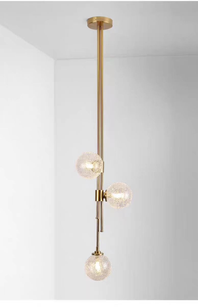 New modern light luxury Nordic creative bedroom bedside chandelier, simple and individual living room model room chandelier, full-house manufacturer pic 4