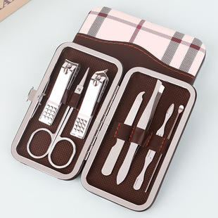 7-piece nail clipper set in leather box, beauty and nail care tools, printable gift nail clipper set pic 18