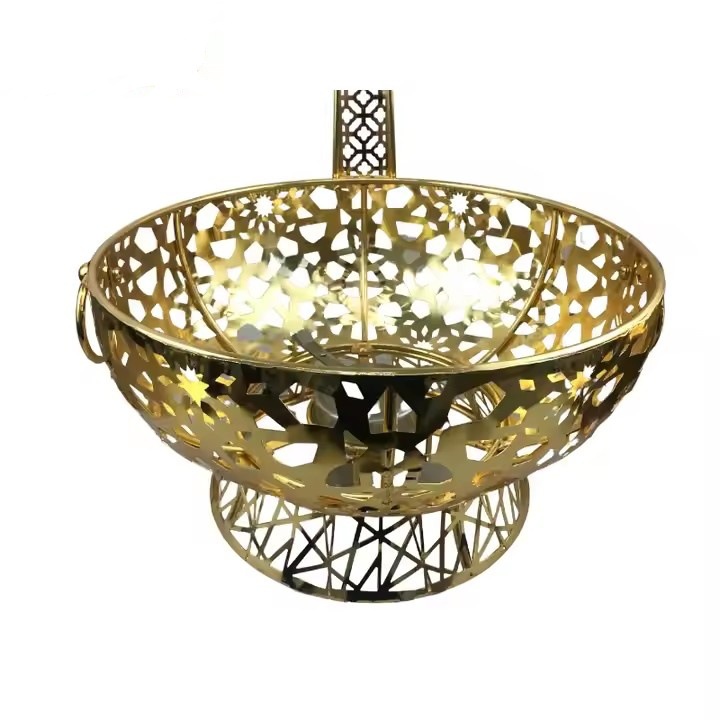 南美酒店自助餐炉黑金可视吊炉Black Heating Round Chafing Dish详情1