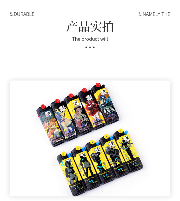 砂轮一次性打火机滑轮火石齿轮可充气式火机创意个性砂轮打火机详情10