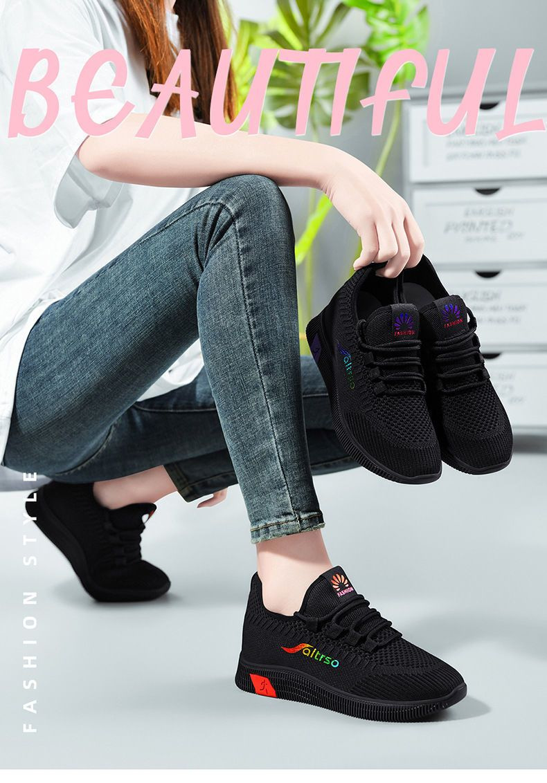 新款老北京布鞋女鞋健步软底防滑妈妈运动鞋透气网鞋时尚休闲单鞋详情1