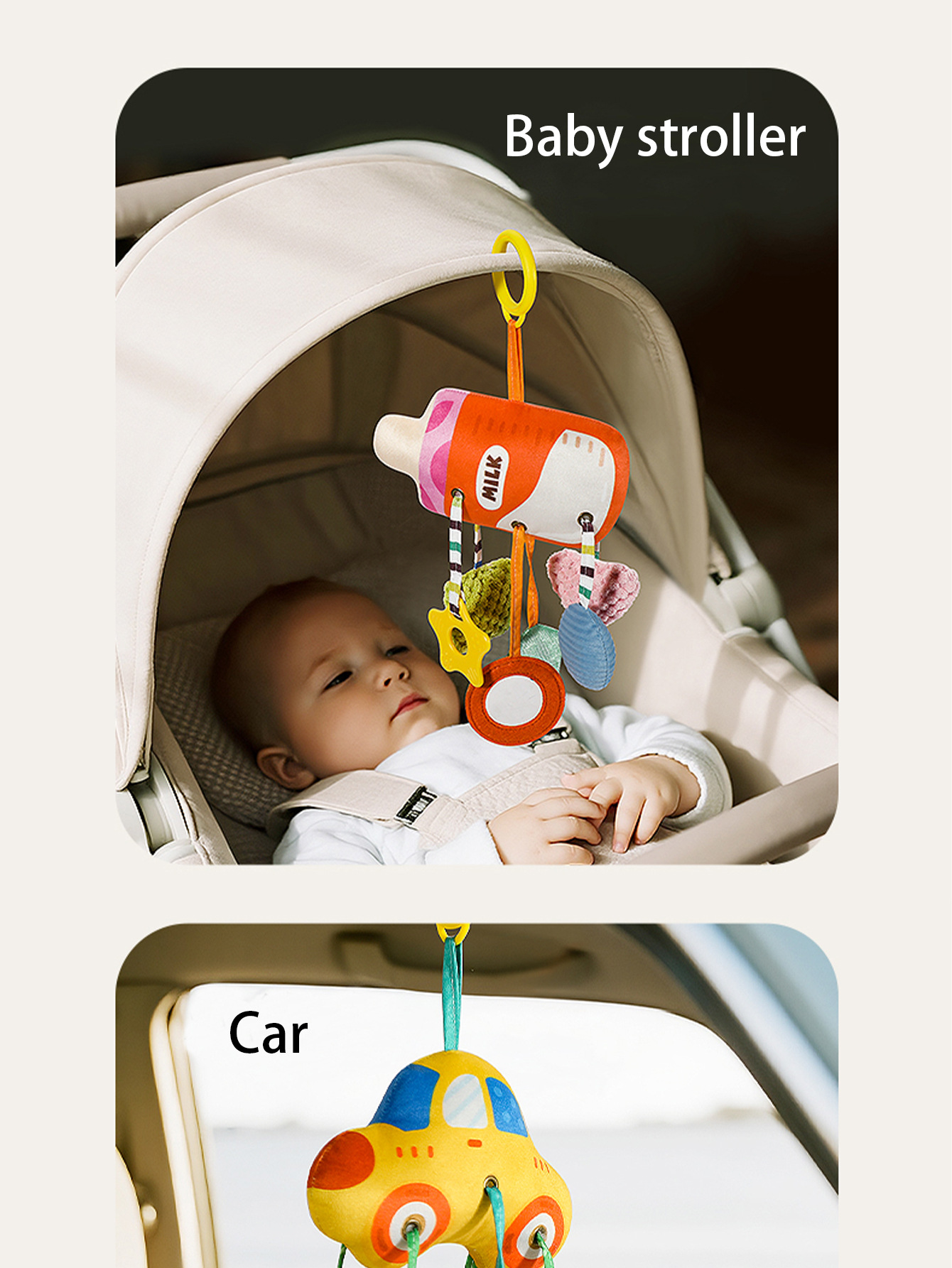 热销婴儿玩具床铃螃蟹抽抽乐床挂摇铃安抚手推车圣诞挂件代发详情13