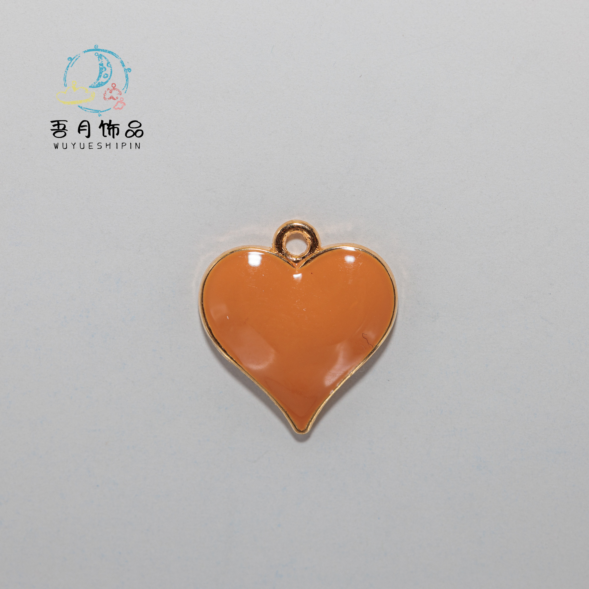 Heart-shaped necklaces, earrings, earrings, alloy oil-dripping jewelry accessories, diy material accessories, wholesale in Yiwu pic 8