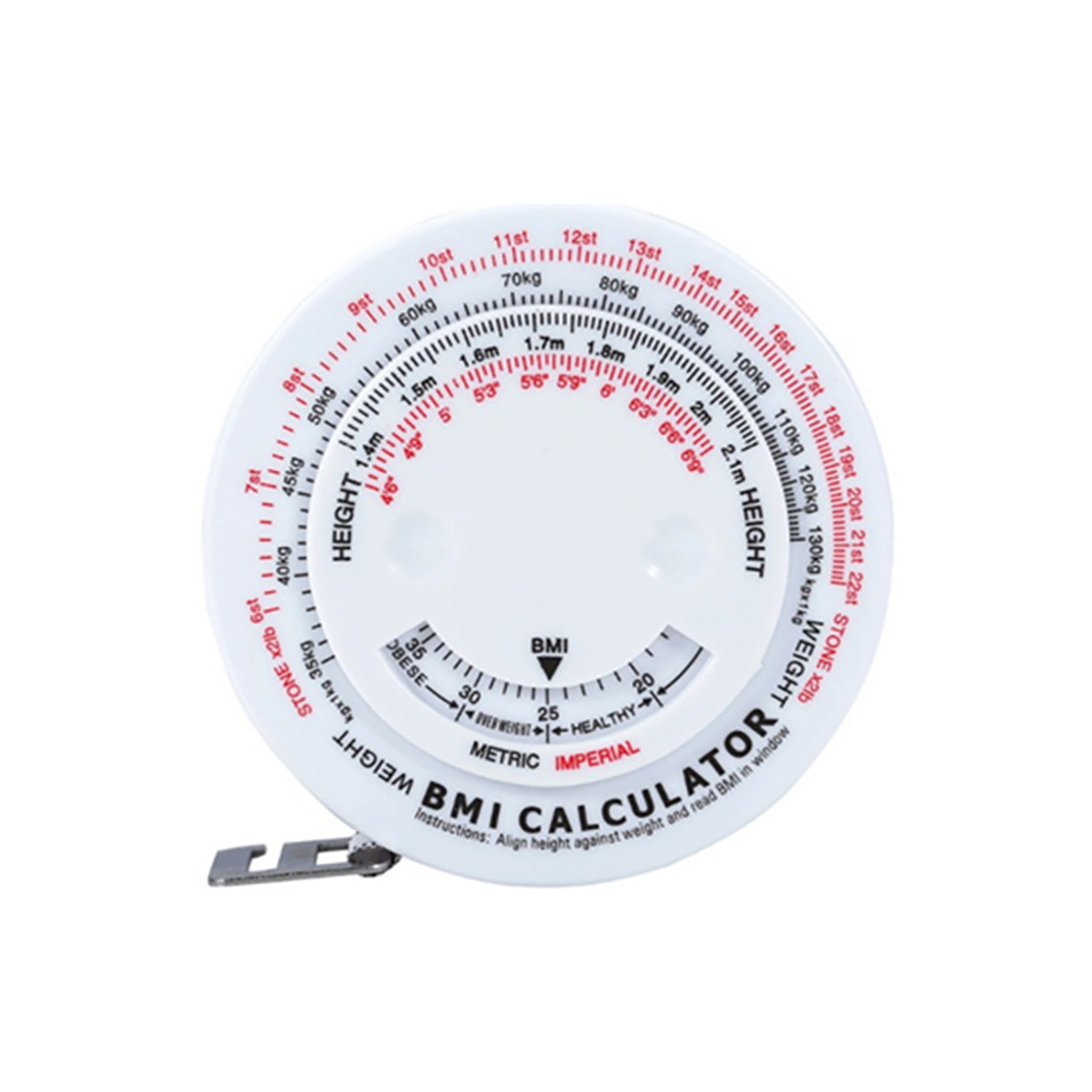Cross-border exclusive BMI health management ruler, tape measure, height gauge, measurements, measurements, tape measure, large round height gauge pic 6