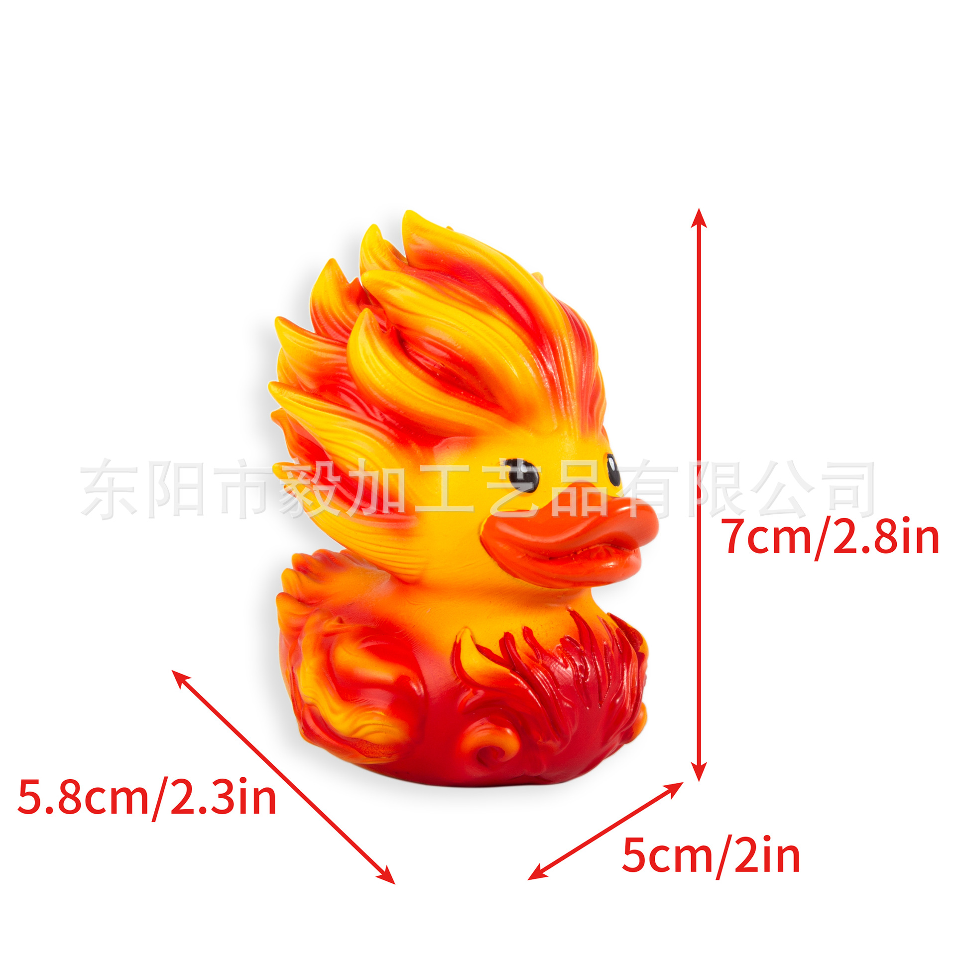 跨境异想天开创意舞王鸭冰鸭火鸭搞怪鸭派对桌面树脂摆件工艺品详情3