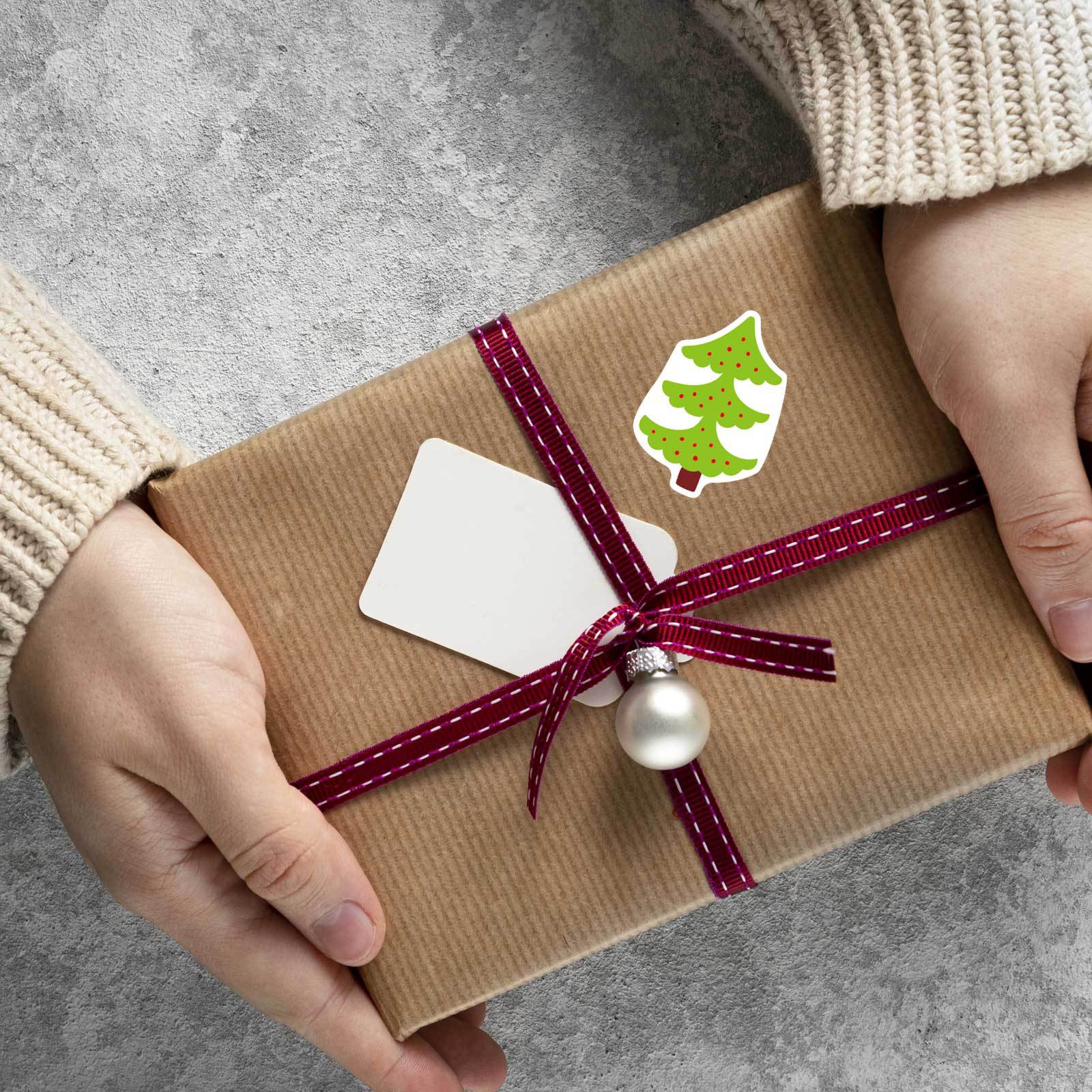 Christmas holiday sticker decoration, Christmas gift self-adhesive label decoration stickers, Christmas party decoration pic 5