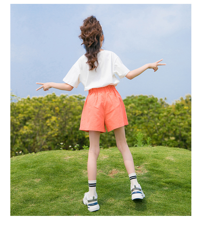 女童上衣夏装阔腿裤2024春夏季新款儿童洋气夏季运动套装中大童女详情17