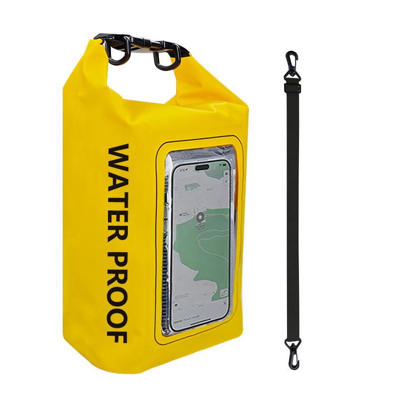 亚马逊新品2L防水包户外斜跨包二合一手机防水袋PVC游泳防水包详情39