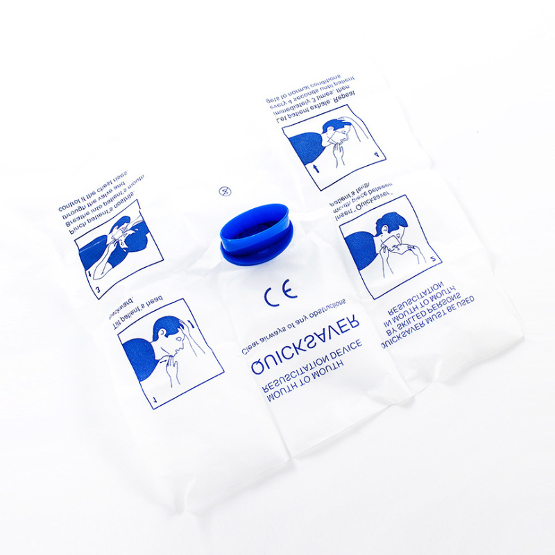 CPR artificial respiration masks, mini first aid disposable mouth-to-mouth portable first aid respirators exclusively for foreign trade pic 6