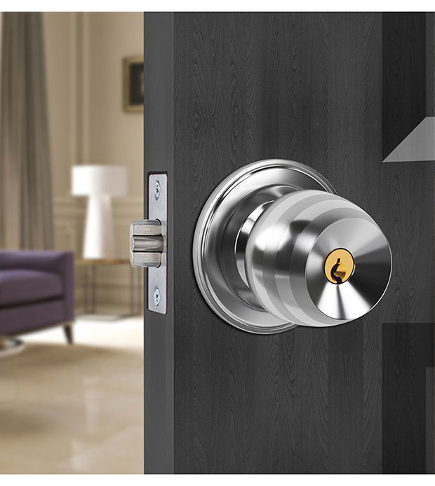 圆锁不锈钢球锁圆头房门锁卫生间老式卧室球形锁室内门锁球通用型详情5