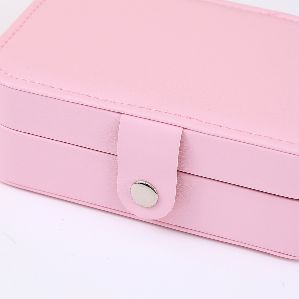 Hot-selling portable, compact and large-capacity jewelry storage box, anti-oxidation travel necklace, earrings, ring, jewelry box, jewelry bag storage box pic 12