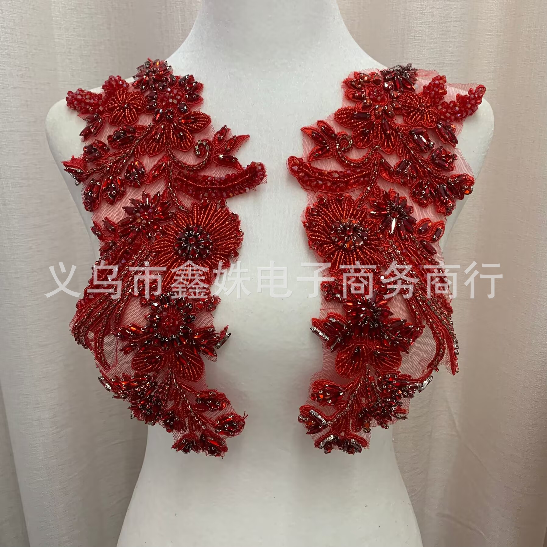 全新手工麦穗钉珠钉钻珠绣服装配饰详情9