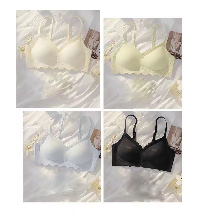 无痕内衣女无钢圈一体式美背聚拢文胸少女内衣收副乳文胸夏季显小详情13