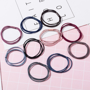 Two-yuan store general merchandise with free shipping, 1-2 yuan small items, Korean version basic high-elasticity thick hair band headwear factory direct sales pic 3