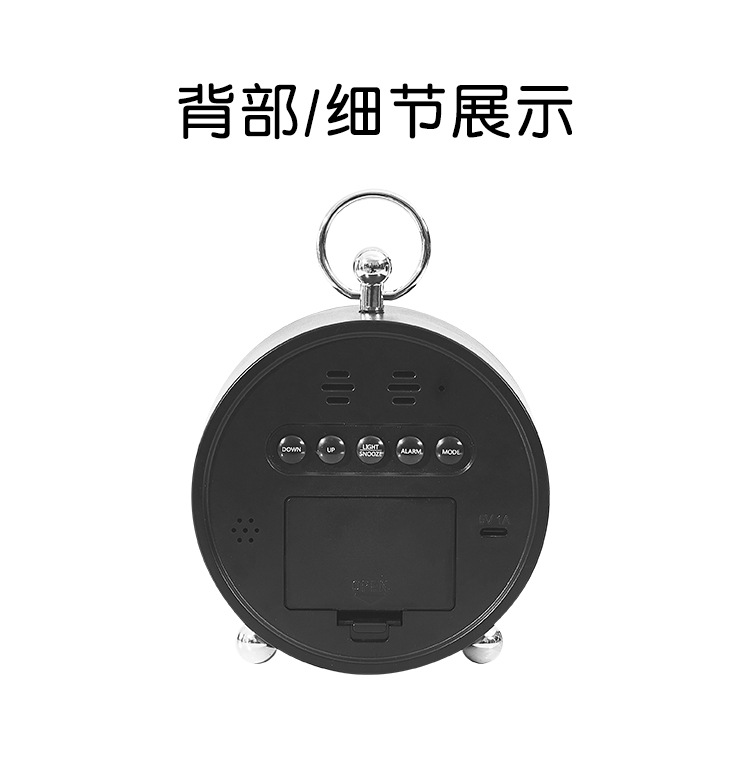 新创意闹钟简约电子钟LED时钟家居床头钟表温度钟表塑料时钟8025详情31
