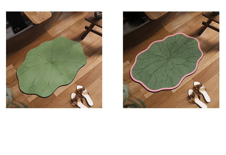 Modern and simple diatom mud floor MATS are anti-slip, wear-resistant, dirt-resistant and easy to maintain. Bathroom floor MATS and household water-absorbing and quick-drying floor MATS pic 17