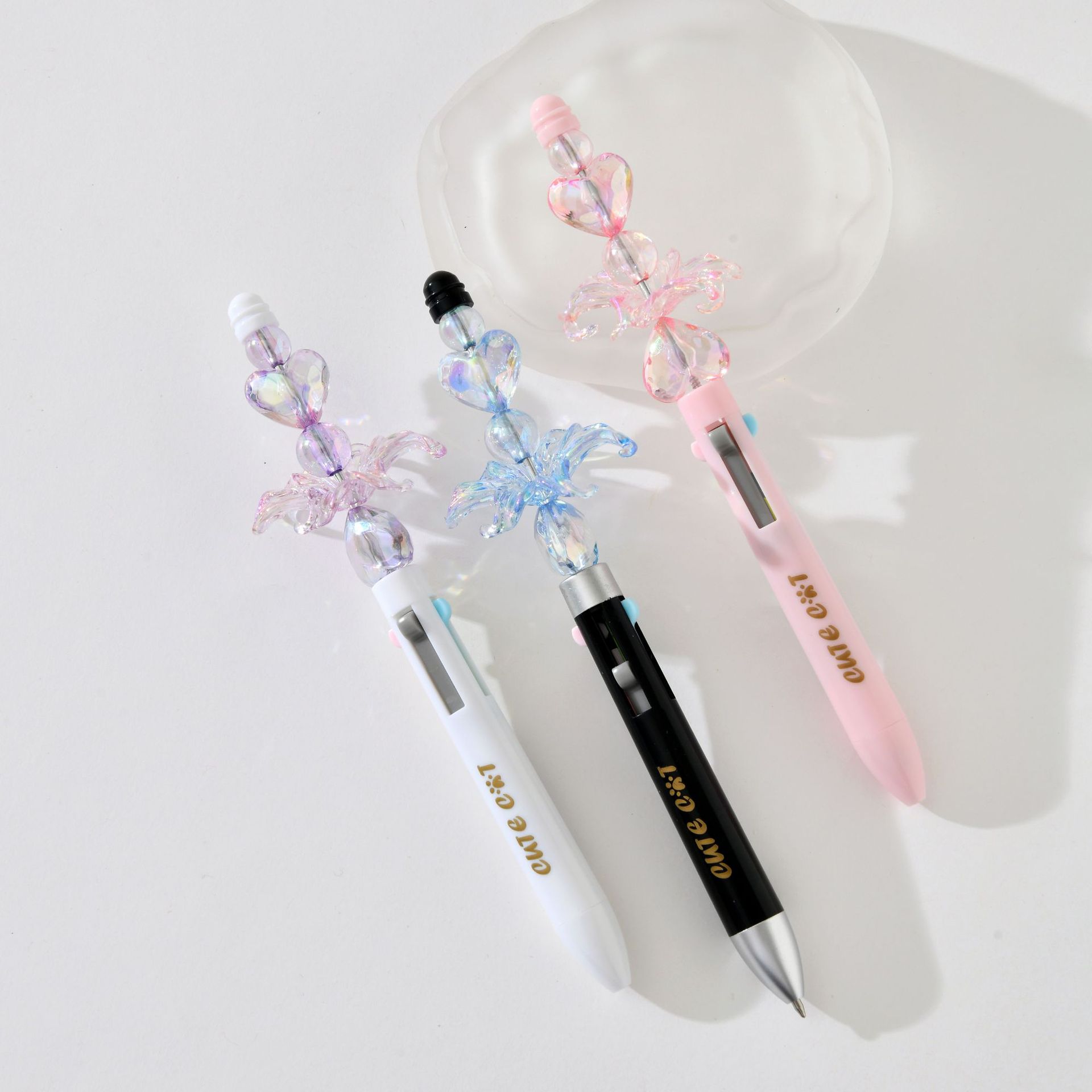 Chenxi Chuan Chuan Le 4-color Ballpoint Pen, creative and fun medium Oil pen, notebook, drawing, marking and color pen, New stationery wholesale pic 2
