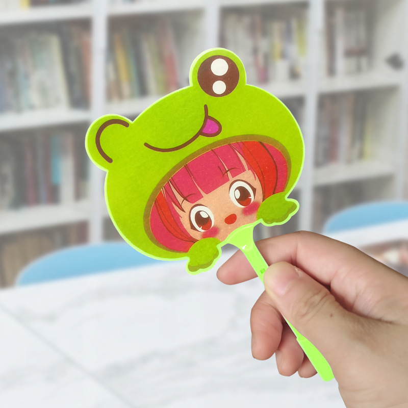 创意卡通扇子笔可爱学习文具扇子圆珠笔 动物女孩笔学生奖品礼物详情2