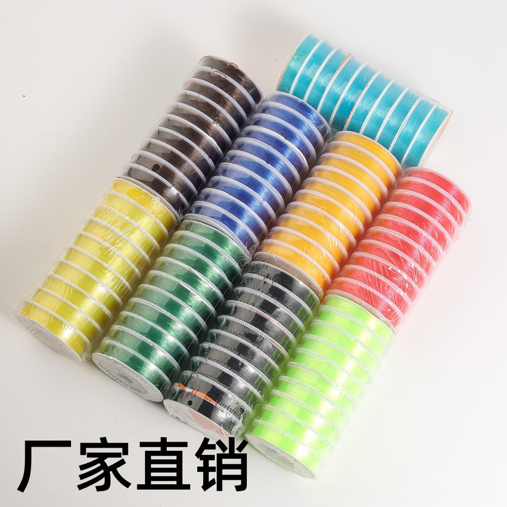 In stock: transparent elastic string, round crystal elastic string, cultural play Buddhist prayer beads, elastic string, diy beaded string, elastic string pic 4