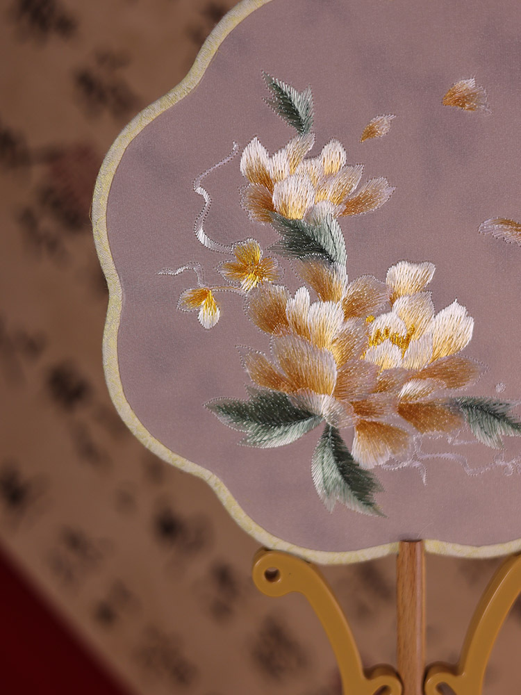 双面刺绣团扇古风扇子圆扇刺绣扇子双面绣团扇苏绣团扇汉服舞蹈扇详情5