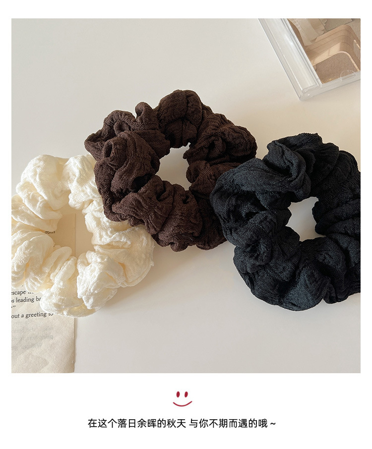 2024 New Korean-style high-end bun hair tie female pig large intestine rubber band hair tie pic 9