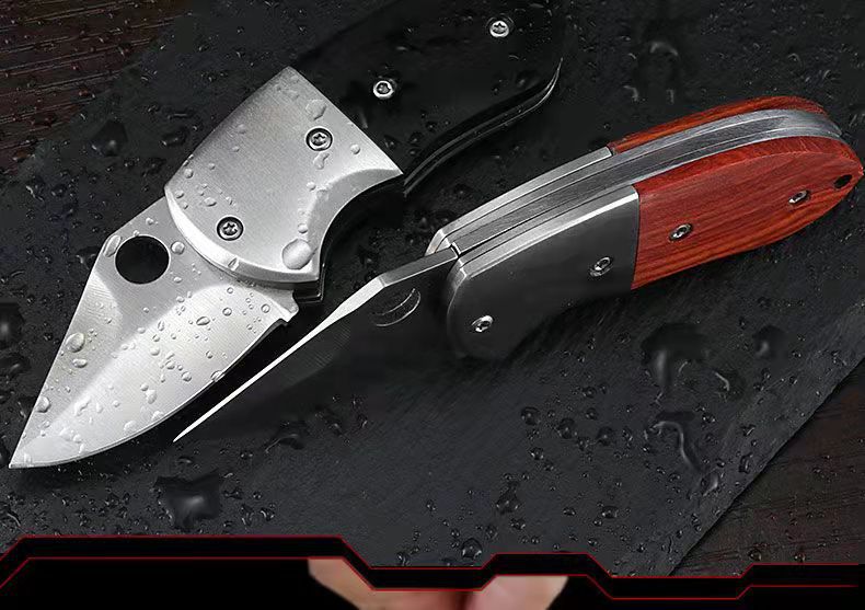 Wholesale outdoor mini EDC portable knives, keychain pocket knives, stainless steel folding knives, unboxing and express delivery tools, folding knives, portable, lightweight and practical pic 9