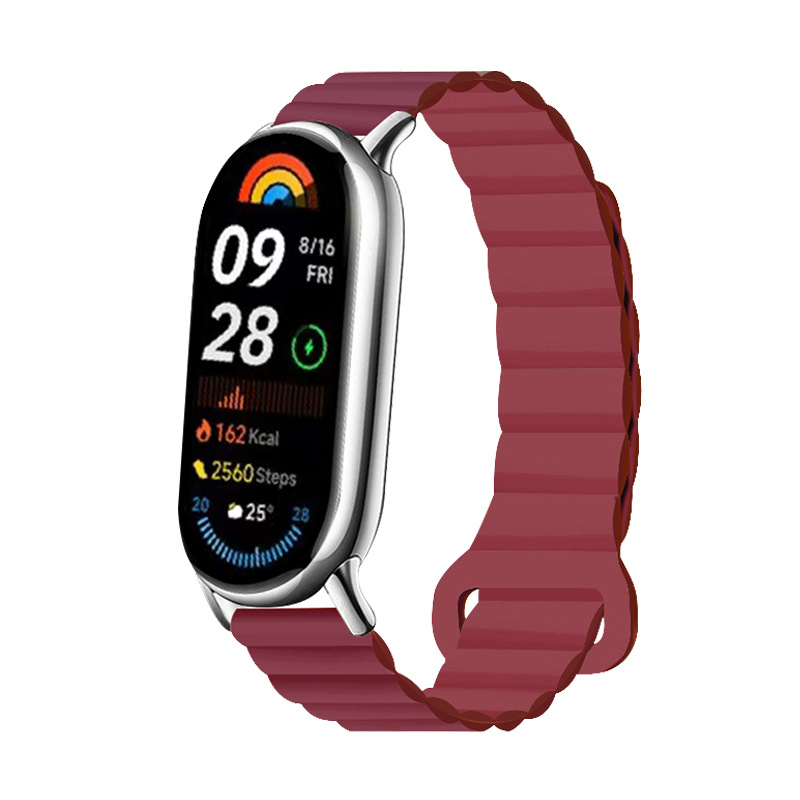 适用小米手环10表带nfc双色硅胶回环磁吸运动智能手环9腕带现货详情8