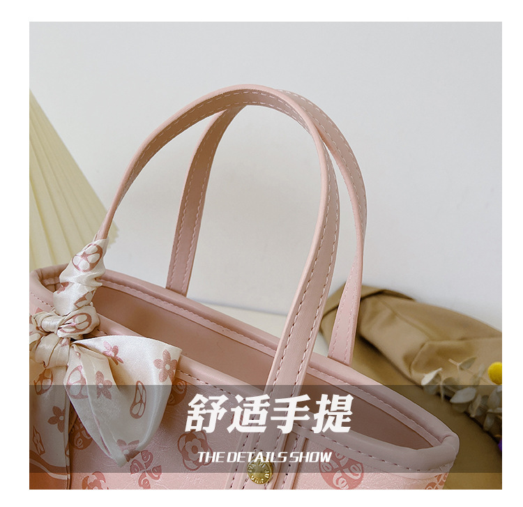 菜篮子2025春夏新款单肩手提包老花质感迷你托特包跨境热销女包详情19