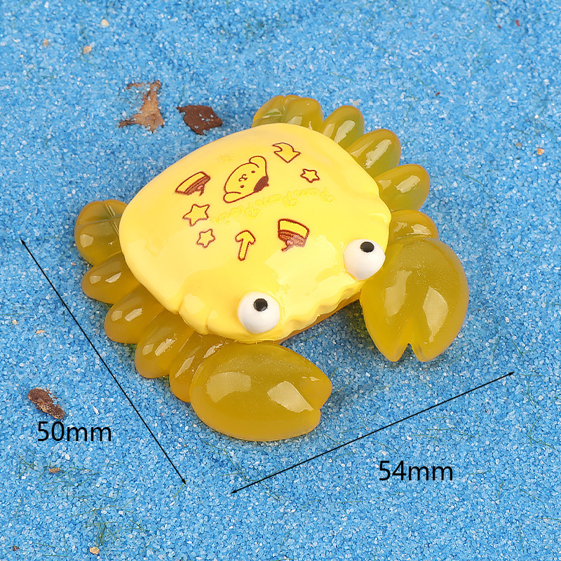 Creative cartoon glow-in-light cute Sanliou little crab three-dimensional micro-landscape decoration DIY decorative blind bag accessories pic 11