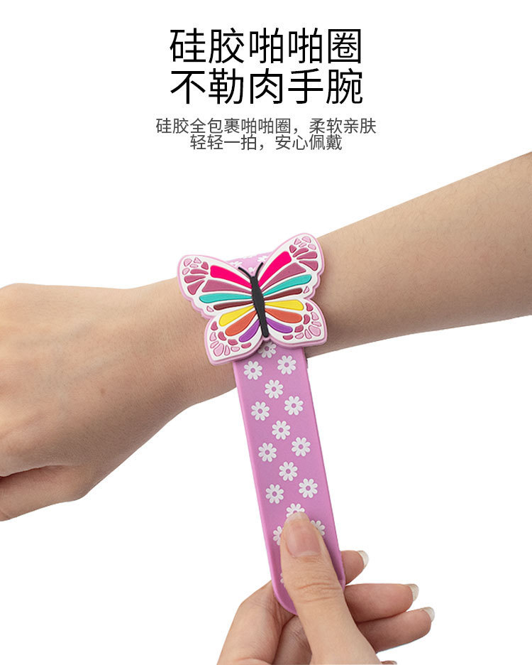 Dibujos animados de silicona pom ring niños clap pulsera lindo unicornio dinosaurio comercio exterior stock pulsera creativo pic 5