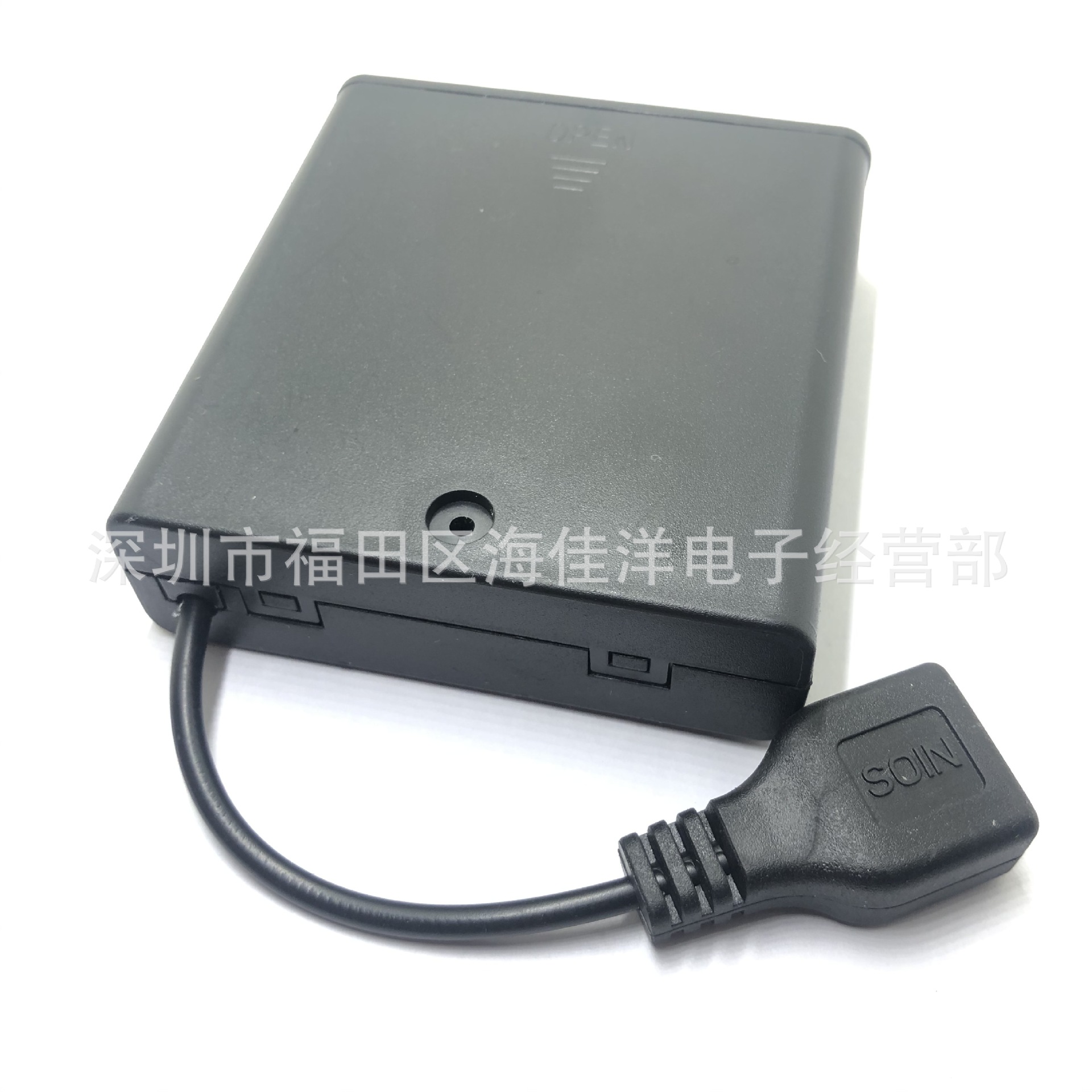5号4节带盖带开关USB电池盒 4AA to USB电池盒6V 五号四节带盖详情7