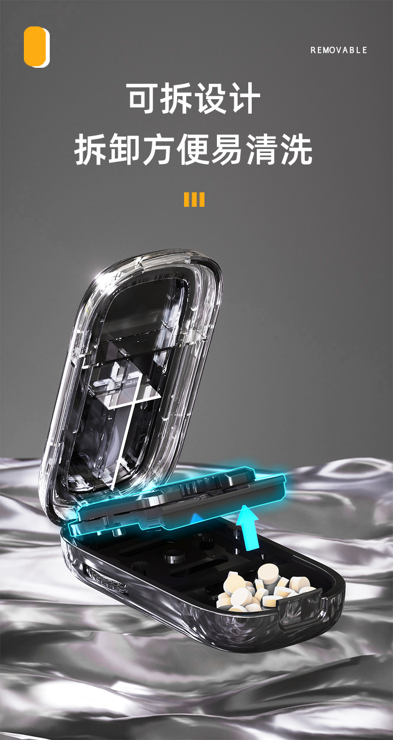 切药器分药器四分之一剪药器精准切药一分二切药片便携分装药盒详情10