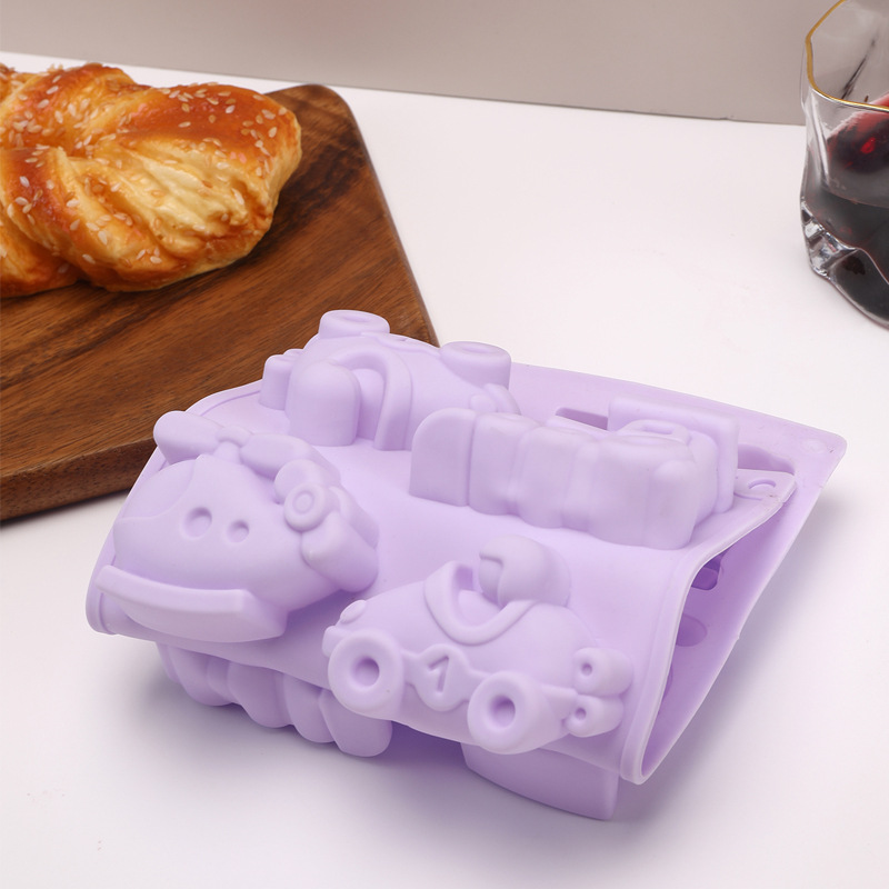 8-piece transportation vehicle, airplane, train, silicone mold, kitchen mold, cake, chocolate, food, handmade materials pic 3