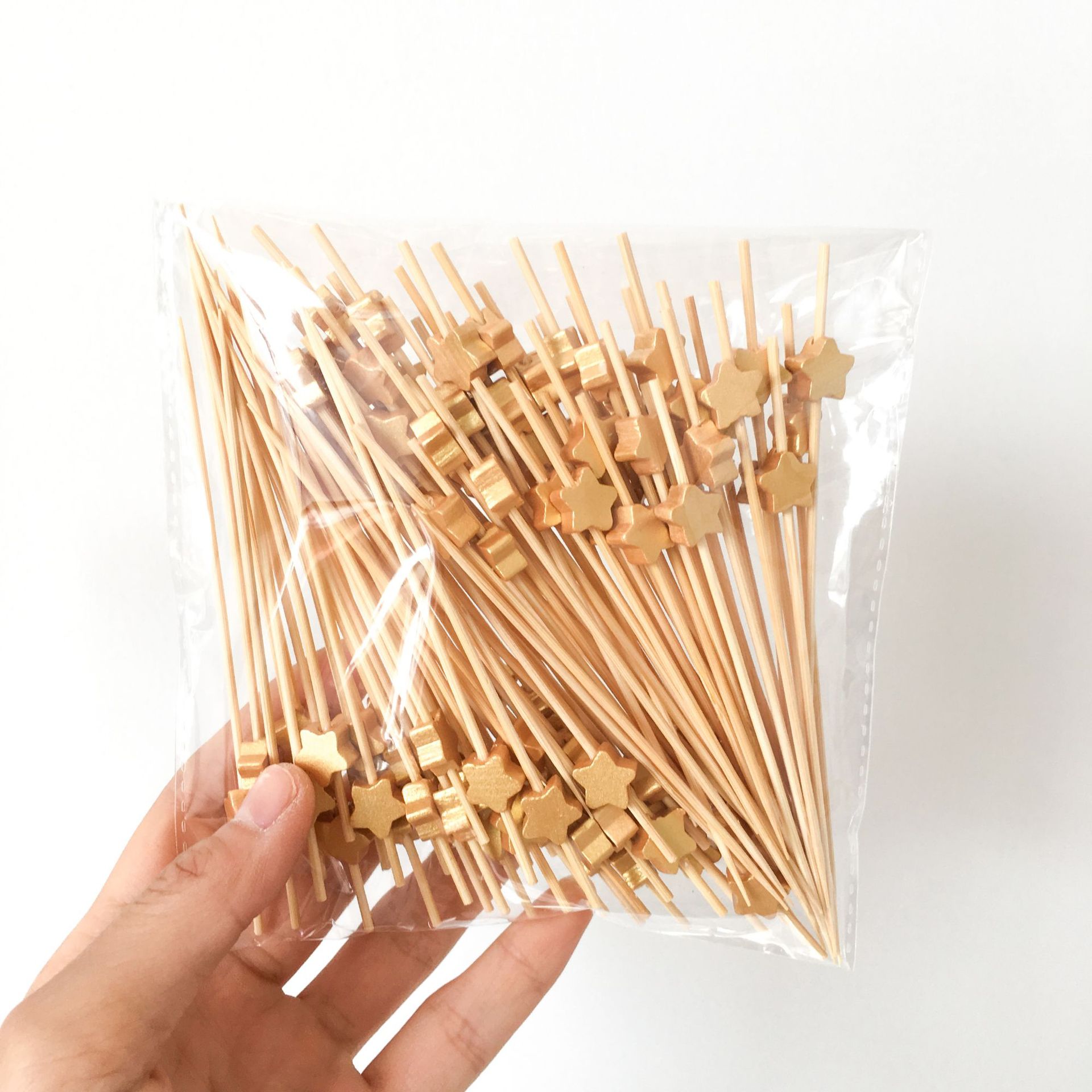 圣诞节装饰竹签跨境艺术圣诞老人雪人圣诞树鸡尾酒签一次性水果签详情6