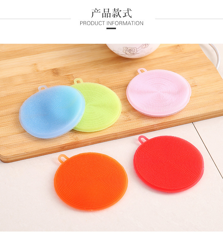 Kitchen pot washing, scrubbing and dishwashing magic tool, cleaning brush, scouring pad, silicone dishwashing cloth, special non-stick dishwashing brush, rag pic 9