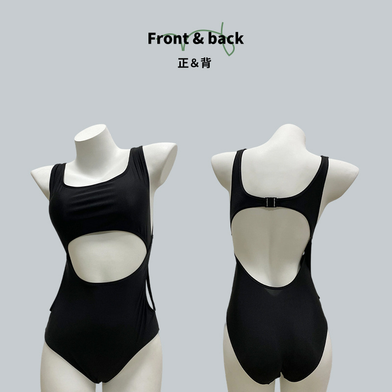 Swimsuit Women 2025 New one-piece sexy small bust, slimming and belly covering, high-end seaside vacation swimsuit -125085 pic 2