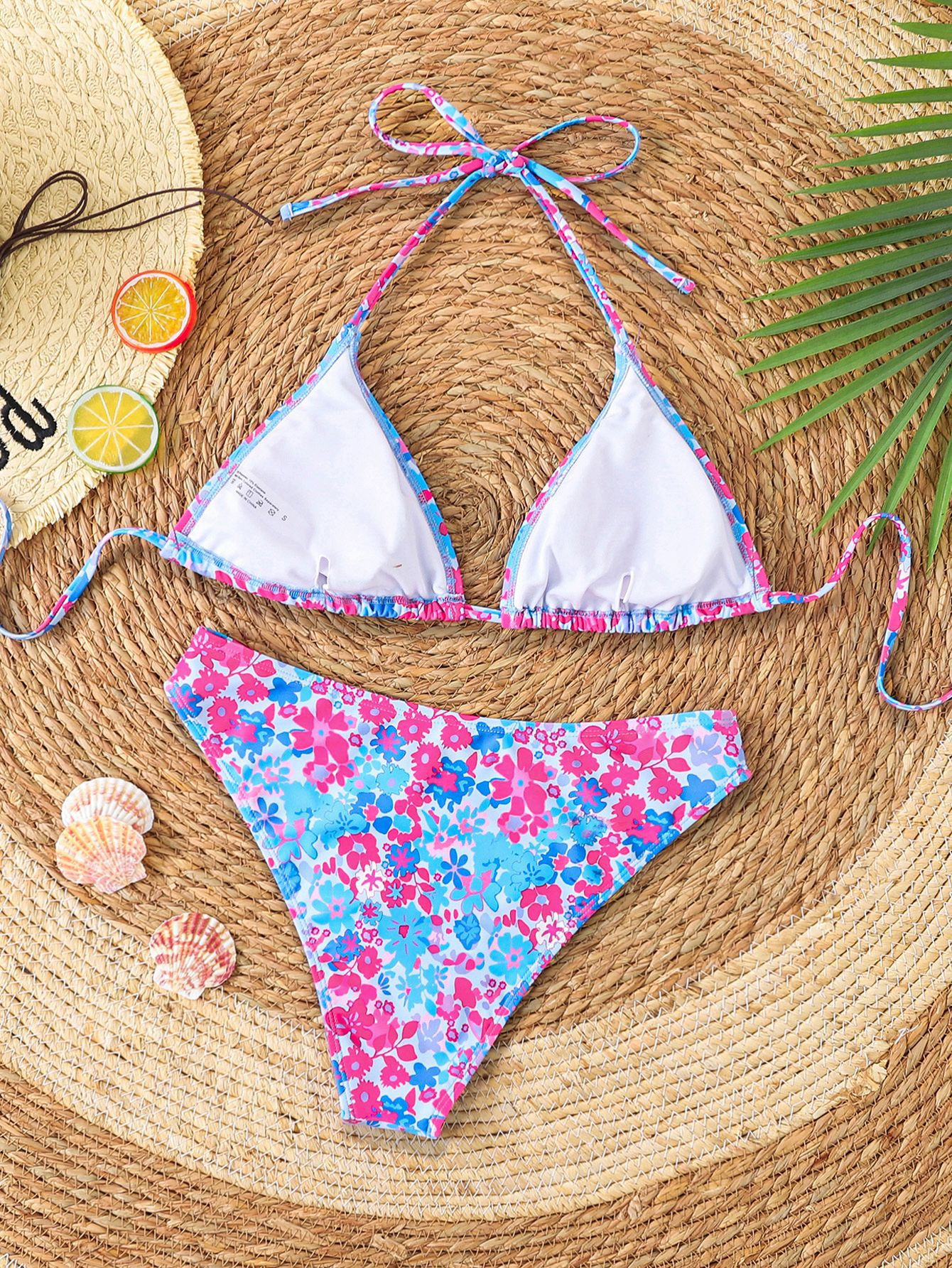 2026 New European and American cross-border bikini print leopard print strap triangular cup sexy bikini two-piece swimsuit for women pic 18