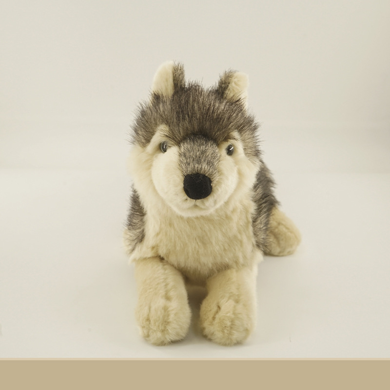 Simulated Wolf plush toy manufacturer customizes personalized Papa Wolf sleeping pillow cartoon dolls for children based on provided designs pic 1
