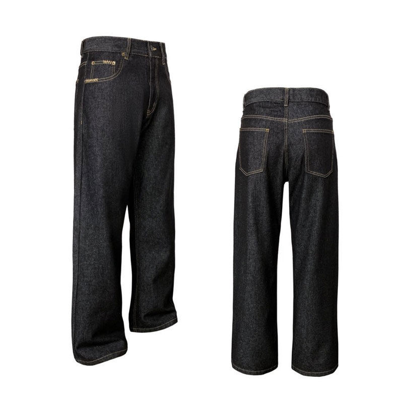 AUTICUP American retro hand-stitched, non-fading, natural cow jeans, slimming, loose 13.5-ounce straight-leg pants pic 9